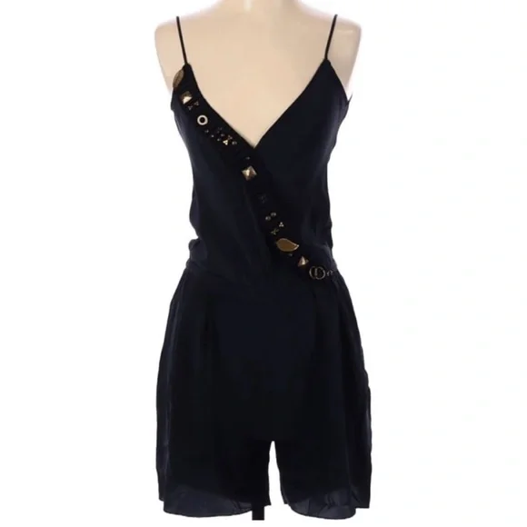 Vena Cava Silk Embellished Romper ASO Blake Lively - Picture 2 of 4